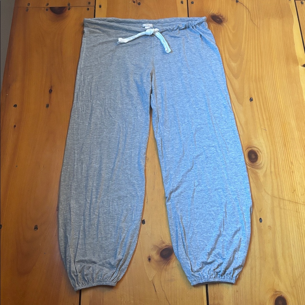 EBERJEY M Grey Modal Jogger Sleep Pants Drawstring